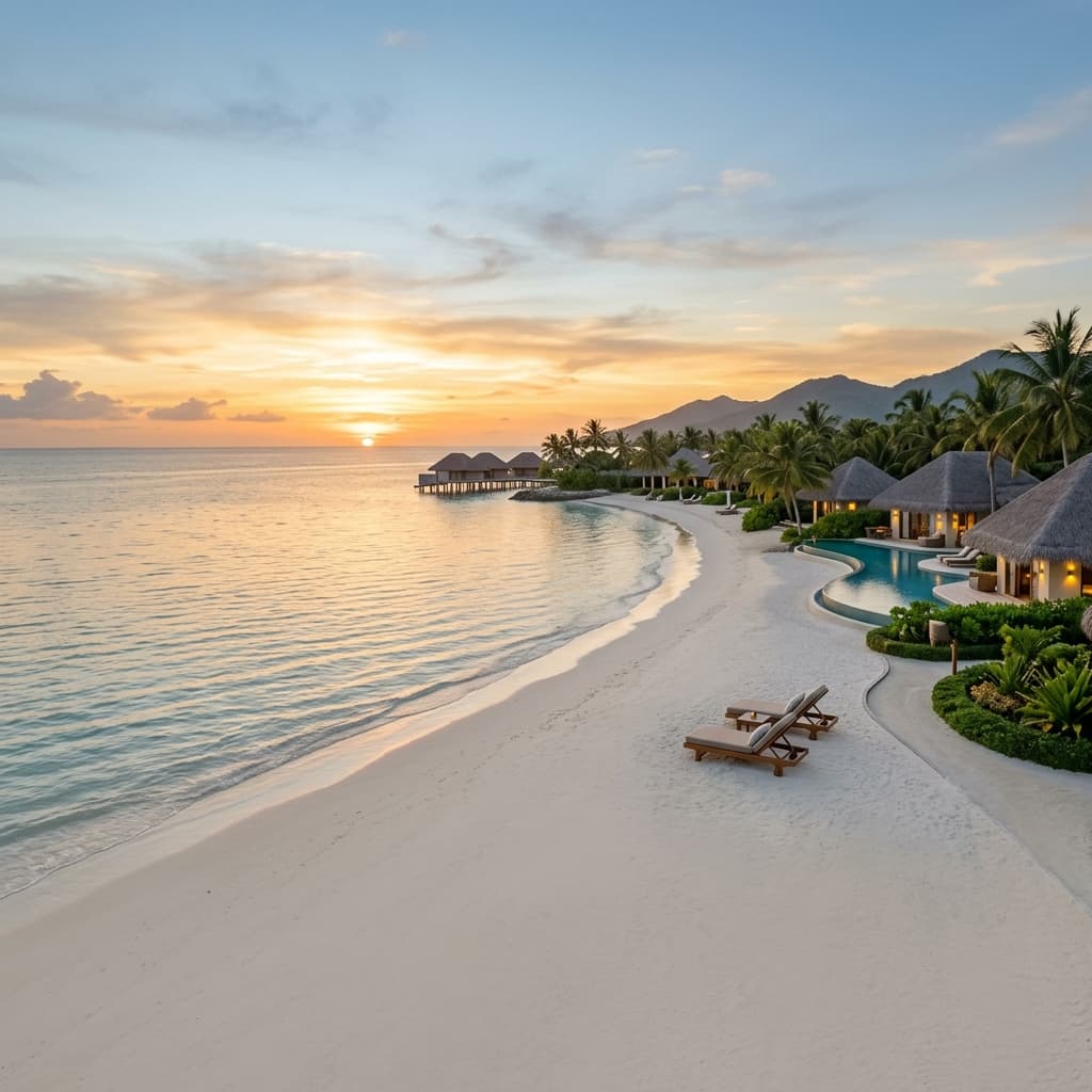 Premium coastal destination inspiration at sunset